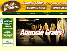 Tablet Screenshot of crmercadoganadero.com